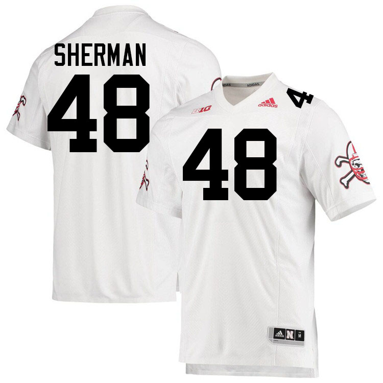 MJ Sherman Nebraska Jersey,Nebraska Cornhuskers Football Uniforms,Jersey-Blackshirt Away